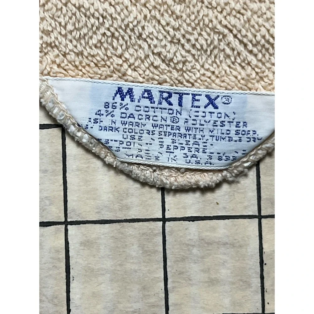 Vintage Retro Western/horse  Martex Washcloth Cotton Face Towel 70s Some Damage)